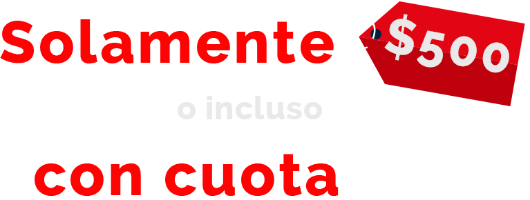 reserva con 500 dolares